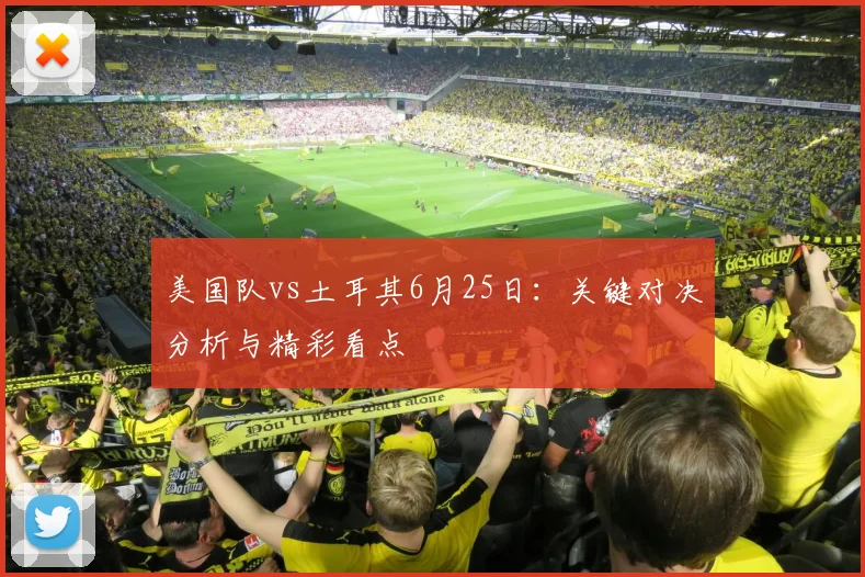 美国队vs土耳其6月25日：关键对决分析与精彩看点